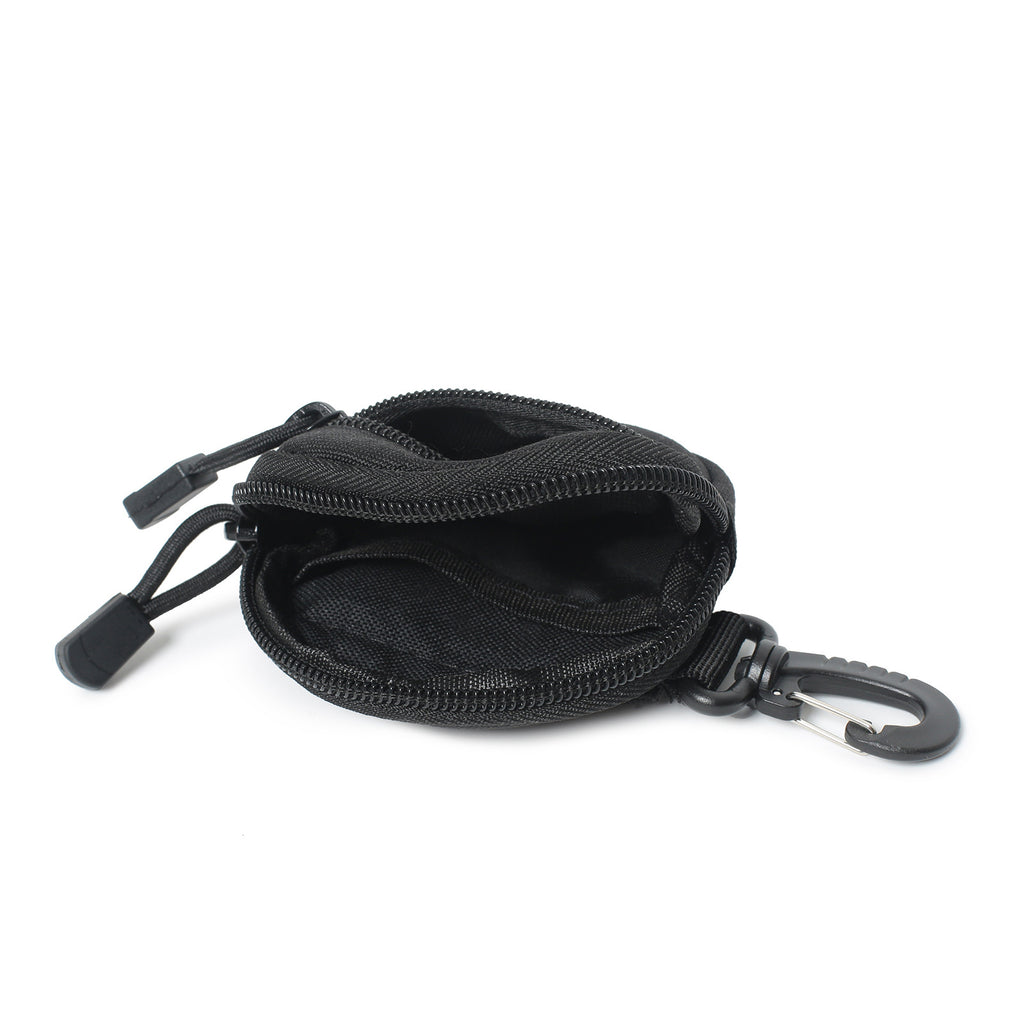 1000 D EDC Nylon Fabric Mini Key Earbuds Coin Pouch with Hook