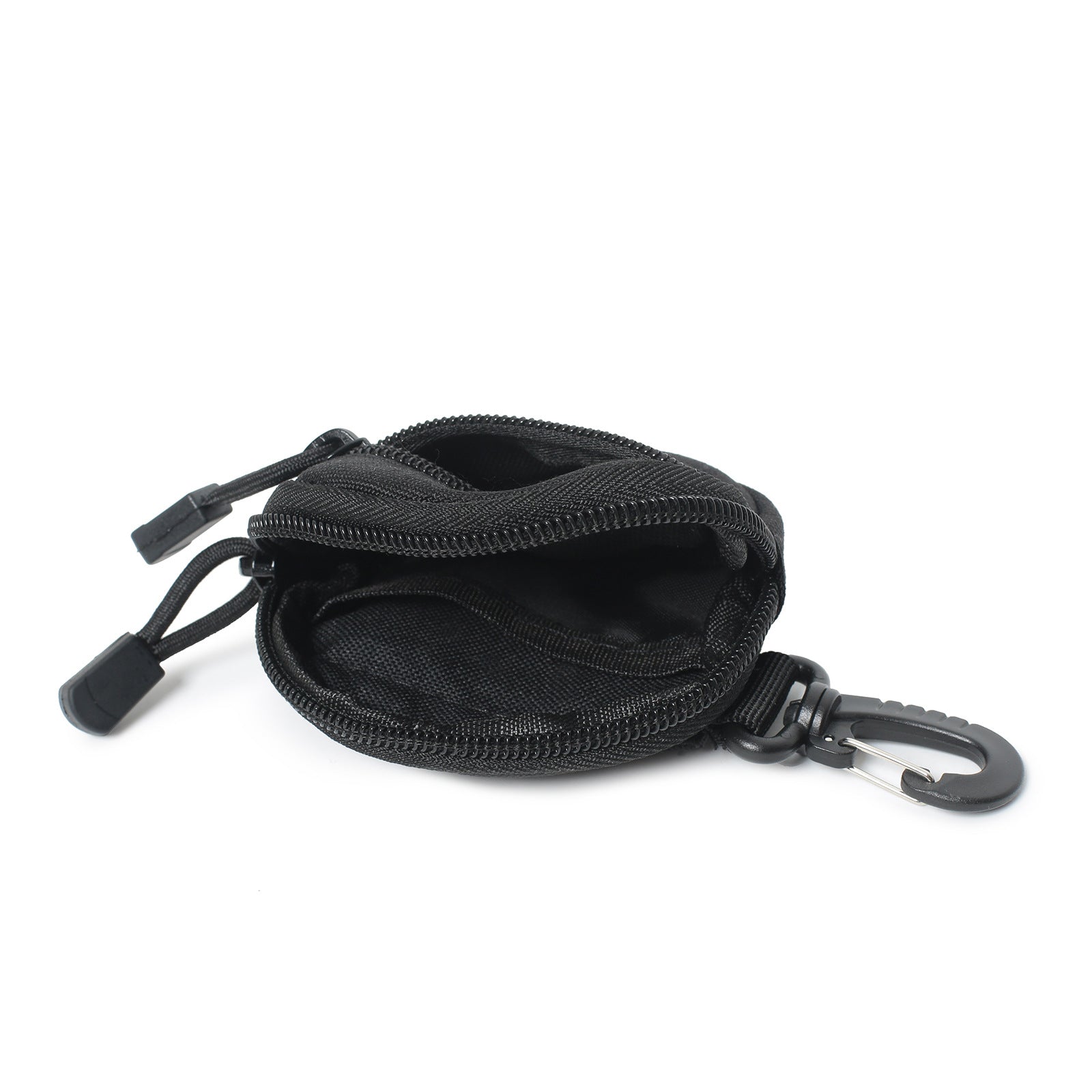 1000 D EDC Nylon Fabric Mini Key Earbuds Coin Pouch with Hook