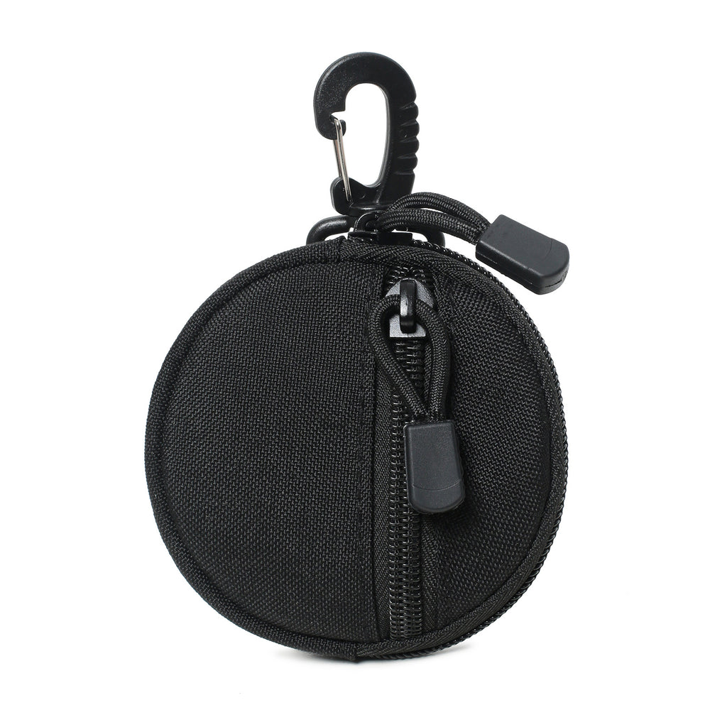 1000 D EDC Nylon Fabric Mini Key Earbuds Coin Pouch with Hook